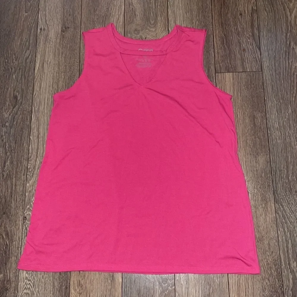 WAREHOUSE One Pink Sleeveless V-Neck Tank Top - Picture 6 of 9